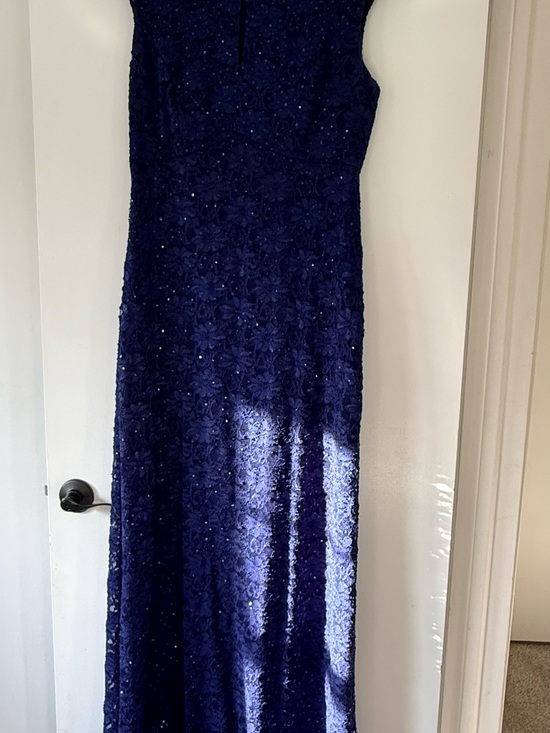 connected apparel Dresses & Skirts - connected apparel Navy Blue Floral Lace Maxi Dress